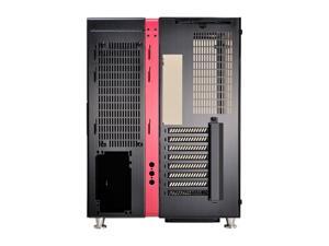 NeweggBusiness - LIAN LI PC-O9WRX Black / Red Aluminum / Tempered