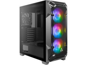 Antec Dark League DF600 FLUX, Mid-Tower ATX Gaming Case, FLUX Platform, 5 x 120mm Fans Included, ARGB & PWM Fan Controller, Tempered Glass Side Panel, 2 x USB3.0, High-End GPU Support Antec Dark League DF600 FLUX, Mid-Tower ATX Gaming Case, FLUX Platform, 5 x 120mm Fans Included, ARGB & PWM Fan Controller, Tempered Glass Side Panel, 2 x USB3.0, High-End GPU Support