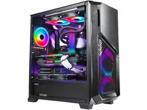 Antec Dark League DP502 FLUX, Mid-Tower ATX Gaming Case, FLUX Platform, 5 x 120mm Fans Included, ARGB PWM Fans with Controller, 5.25" ODD Support, Tempered Glass Side Panel, Swing Open Front Panel