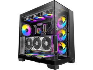 Antec C8 ARGB, 2x TQR 160mm & 1x TQ 140mm ARGB PWM Fans Included, Dual-chamber Layout, Type-C, 360mm Radiator Support, Seamless TG Front & Side Panels, RTX 40 compatible, Full-Tower E-ATX PC Case