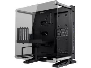 Thermaltake Core P1 Tempered Glass mini ITX Panoramic Viewing Tt LCS Certified Wall Mount Gaming Computer Case CA-1H9-00T1WN-00