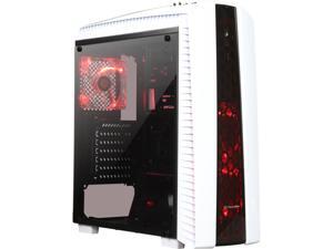 Thermaltake Versa N27 Red LED Fan Edition Snow ATX Gaming Mid Tower Computer Case CA-1H6-00M6WN-02 Thermaltake Versa N27 Red LED Fan Edition Snow ATX Gaming Mid Tower Computer Case CA-1H6-00M6WN-02