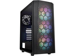 Thermaltake Versa J24 Tempered Glass ARGB Edition 5V MB Sync Capable Mid-Tower Chassis CA-1L7-00M1WN-03 Thermaltake Versa J24 Tempered Glass ARGB Edition 5V MB Sync Capable Mid-Tower Chassis CA-1L7-00M1WN-03