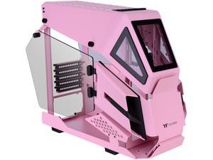 Thermaltake AH T200 Pink Helicopter Styled Open Frame Tempered Glass Swing Door USB 3.1 (Gen.2) Type-C m-ATX Micro Case, CA-1R4-00SAWN-00