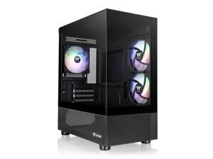 Thermaltake View 170 TG ARGB Black Micro-ATX Case; 3x120mm ARGB Fans included; Supports Up to 280mm Radiator; Front & Side Dual Tempered Glass Panel; CA-1Z4-00M1WN-00; 3 Year Warranty