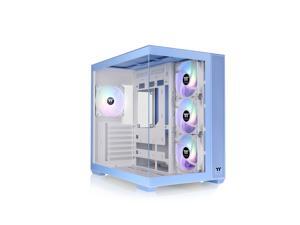 Thermaltake View 380 TG ARGB Hydrangea Blue ATX Case; 4x120mm ARGB Fans Included; Supports Hidden-Connector Motherboard; Front & Side Dual Tempered Glass Panel; CA-1Z2-00MFWN-00 ; 3 Year Warranty