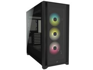 Corsair iCUE 5000X RGB Tempered Glass Mid-Tower ATX PC Smart Case, Black, CC-9011212-WW Corsair iCUE 5000X RGB Tempered Glass Mid-Tower ATX PC Smart Case, Black, CC-9011212-WW