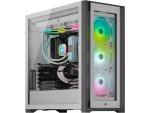 CORSAIR iCUE 5000X RGB Tempered Glass Mid-Tower ATX PC Smart Case, White, CC-9011213-WW CORSAIR iCUE 5000X RGB Tempered Glass Mid-Tower ATX PC Smart Case, White, CC-9011213-WW