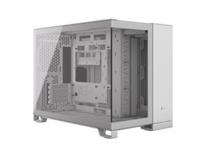 CORSAIR 2500X Micro ATX Dual Chamber PC Case –White – Tempered Glass Front Panels – Fits up to 9x 120mm fans – 3x Radiator Mounting Positions – Highly Customizable