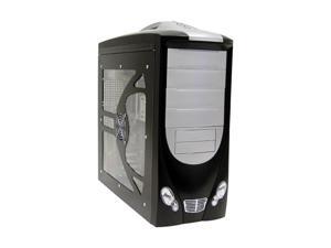NeweggBusiness - POWMAX CP0327PL-4 Window Black/ Silver SGCC ATX