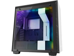 NZXT H700i - ATX Mid-Tower PC Gaming Case - CAM-Powered Smart Device - RGB and Fan Control - Tempered Glass Panel - Enhanced Cable Management System - Water-Cooling Ready -  White/Black