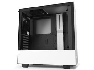 NZXT H510 Flow Matte White - Compact ATX PC Gaming Case - Tempered
