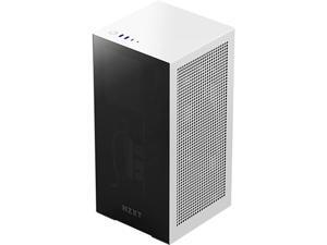 NZXT CS-H11BW-US White SGCC Steel, Tempered Glass Mini-ITX Computer Case 750W Power Supply