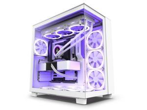 NZXT H9 Flow  All White  CMH91FW01  DualChamber MidTower Airflow Case