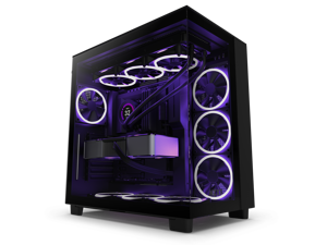NZXT H9 Flow  All Black  CMH91FB01  DualChamber MidTower Airflow Case