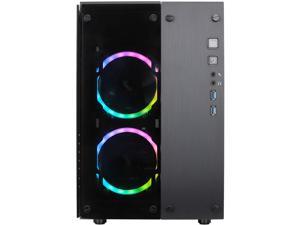 Rosewill CULLINAN PX RGB-ST ATX Mid-Tower Gaming PC Computer Case, Supports 240 & 280mm Liquid Coolers, 4 Dual-Ring Remote-Controlled 120mm RGB LED Fans & 80mm Rear Fan, Tempered Glass