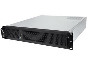 Rosewill RSV-Z2800U 2U Server Chassis Rackmount Case, 4x 3.5" Bays, 2x 2.5" Devices, Micro-ATX Compatible, Up to 3x 80mm Fans, 1x USB 3.0, 1x USB 2.0, Silver/Black