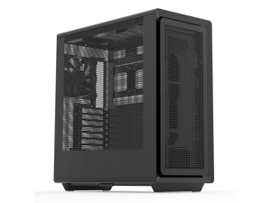 Rosewill Helium Air Mid Tower E-ATX Gaming Case, Mesh Panel, Tool-less, High-Airflow, Cable Management system, USB 3.1, included 1x 140mm PWM Fan, Black