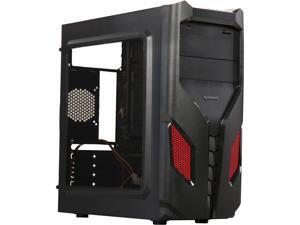 RAIDMAX EXO ATX-108BR Black / Red Steel / Plastic ATX Mid Tower Computer Case RAIDMAX EXO ATX-108BR Black / Red Steel / Plastic ATX Mid Tower Computer Case