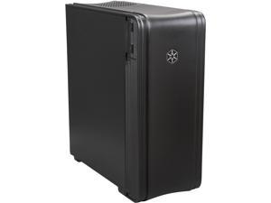 SilverStone FT04B-W Black Extended ATX Aluminum Full Tower Case with Window Side Panel