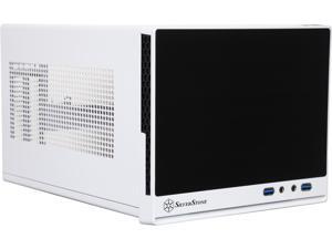 SilverStone SG13WB-Q Black / White Plastic front panel with faux aluminum finish, steel body Mini-ITX Computer Case Compatible with standard ATX12V/EPS12V Power Supply Power Supply SilverStone SG13WB-Q Black / White Plastic front panel with faux aluminum finish, steel body Mini-ITX Computer Case Compatible with standard ATX12V/EPS12V Power Supply Power Supply