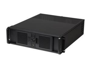 iStarUSA 3U Stylish Zinc-Coated Steel Rackmount Server Chassis Front-Mounted ATX Power Supply (D-300-PFS)