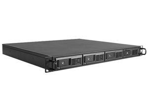 iStarUSA M-140-JB Black 1U Rackmount 4-Bay Trayless JBOD Storage Chassis iStarUSA M-140-JB Black 1U Rackmount 4-Bay Trayless JBOD Storage Chassis