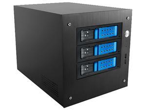 iStarUSA S-35-3DE1BK Black Aluminum / Steel Tower Compact Stylish 3x 3.5" Hotswap Trayless mini-ITX Tower - Black HDD Handle iStarUSA S-35-3DE1BK Black Aluminum / Steel Tower Compact Stylish 3x 3.5" Hotswap Trayless mini-ITX Tower - Black HDD Handle
