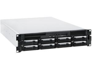 iStarUSA E2M8 Black Aluminum / Steel 2U Rackmount 8-Bay Storage Server Rackmount Chassis