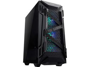 ASUS GT301 TUF GAMING CASE Black Steel Tempered Glass ABS Plastic ATX Mid Tower Computer Case