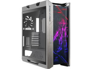 ROG STRIX Helios GUNDAM EDITION with tempered glass, aluminum frame, GPU braces, 420mm radiator support, and Aura Sync RGB ATX/EATX Mid-tower gaming case