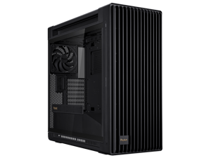 ASUS ProArt PA602 E-ATX Computer Case, 420mm radiator support, Dual 200mm built-in fans, front panel IR dust indicator, power lock latch, tool-less PCIe mounting & GPU Holder, 20Gbps USB-C front I/O