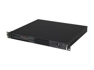 Athena Power RM-1U100DM Black Aluminum / Steel 1U Rackmount Server Case