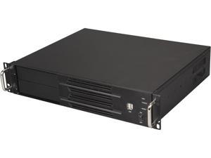 Athena Power RM-2U200H608 Black Aluminum / Steel 2U Rackmount Server Case - OEM