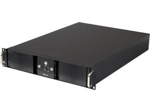 Athena Power RM-DD2U24E608 Black 1.2mm Steel 2U Rackmount Server Case