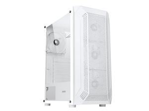 ホワイト ma.chi sama Sama Flat Head Brother M8 Mini-ITX/M-ATX PC Case - White