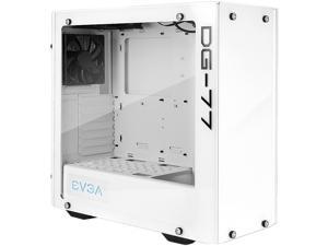 EVGA DG-77 Alpine White Mid-Tower, 3 Sides of Tempered Glass, Vertical GPU Mount, RGB LED and Control Board, K-Boost, Gaming Case 176-W1-3542-KR EVGA DG-77 Alpine White Mid-Tower, 3 Sides of Tempered Glass, Vertical GPU Mount, RGB LED and Control Board, K-Boost, Gaming Case 176-W1-3542-KR