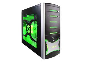 NeweggBusiness - XION Solaris XON-403 Black with Green LED Light