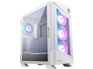 MSI MPG VELOX 100R White SPCC Steel  Laminated Tempered Glass ATX Mid Tower Computer Case