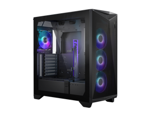 MSI MPG GUNGNIR 300R AIRFLOW, USA, 2xUSB 3.2 Gen 1, 1xUSB 3.2 Gen2 Type-C, 4x120mm PWM ARGB Fan, ARGB+PWM Control Board, Tempered Glass Window, Black