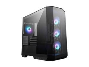 MSI MAG PANO M100R PZ Micro-ATX PC Case - Supports Back-Connect Motherboard, 4 ARGB Fans, Lighting Hub, GPU Support Stand, Dust Filters, USB Type-C (20Gbps), 270-degree Panoramic Display
