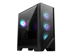 MSI MAG FORGE 321R AIRFLOW Black Computer Case, 2xUSB 3.2 Gen 1, 4x120mm ARGB Fan, ARGB Control Board, Tempered Glass Window