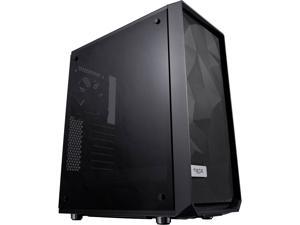 Fractal Design Meshify C Black ATX HighAirflow Compact Dark Tint Tempered Glass Window Mid Tower Computer Case