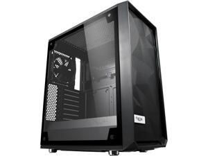 Fractal Design Meshify C Black ATX HighAirflow Compact Light Tint Tempered Glass Mid Tower Computer Case