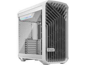 Fractal Design Torrent Compact White Steel / Tempered Glass ATX Mid Tower Computer Case ATX Power Supply