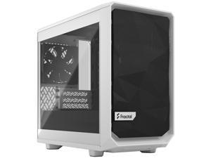 Fractal Design Meshify 2 Nano White TG Mini ITX High-Airflow Clear Tempered Glass Window Computer Case