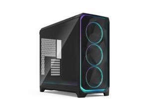Fractal Design Meshify 3 XL Ambience Pro RGB E-ATX Full Tower PC Case -  Black Chassis with Light Tinted TG Side Panel