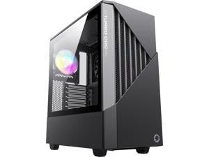GAMEMAX Contac COC BG Black / Grey Steel / Tempered Glass ATX Mid Tower Computer Case