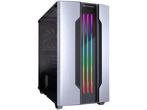 COUGAR Gemini M-Silver Silver Steel / Tempered Glass Mini Tower Computer Case w/ Integrated Trelux RGB Lighting COUGAR Gemini M-Silver Silver Steel / Tempered Glass Mini Tower Computer Case w/ Integrated Trelux RGB Lighting