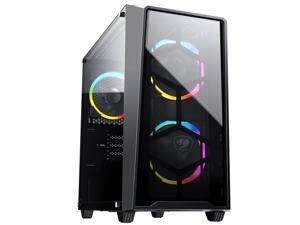 COUGAR MG120-G RGB Black Compact RGB Mini Tower Case with Tempered Glass Side Window COUGAR MG120-G RGB Black Compact RGB Mini Tower Case with Tempered Glass Side Window